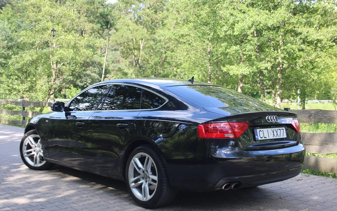 Audi A5 cena 65900 przebieg: 189342, rok produkcji 2013 z Lipno małe 254